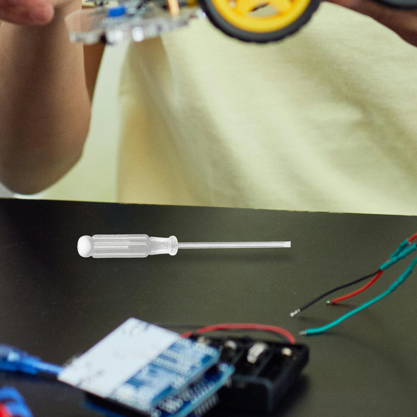 6 個のドライバーポータブル小型ドライバーセットヘビーデューティ金属修復ツールホームオフィスワークショップ用ハンドヘルドマイナスドライバー