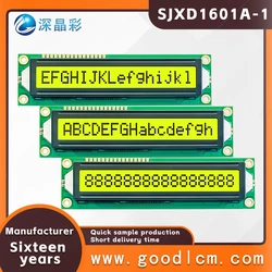 LCD1601A-1 1601 módulo azul/tela verde iic/i2c 16x1 grande caráter display lcd module1601 5.0v ou 3.3v stn amarelo verde