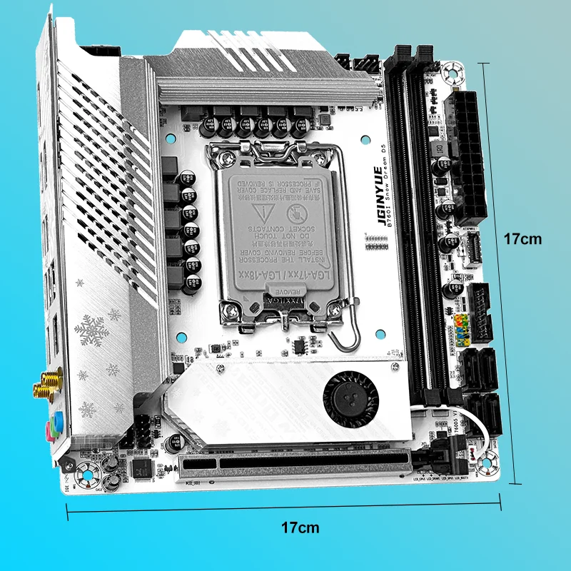 B760i ARGB WIFI DDR5 Motherboard Mini ITX Desktop-Computer 12/13/14 Generation Prozessor DDR5 LGA1700 mit WIFI6 AX201