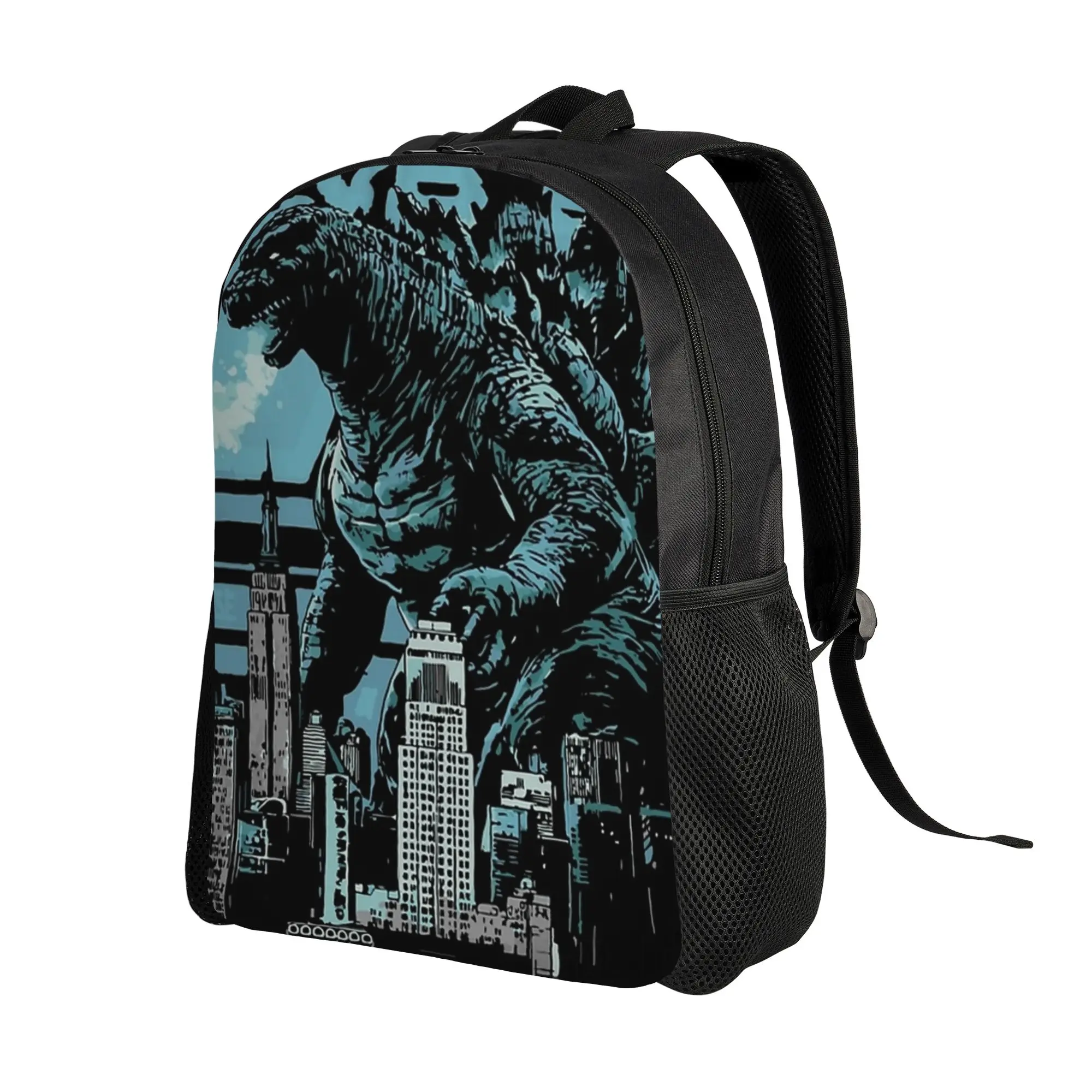 1Piece Retro City New School Year Daypack Godzilla High School Students  Backpack