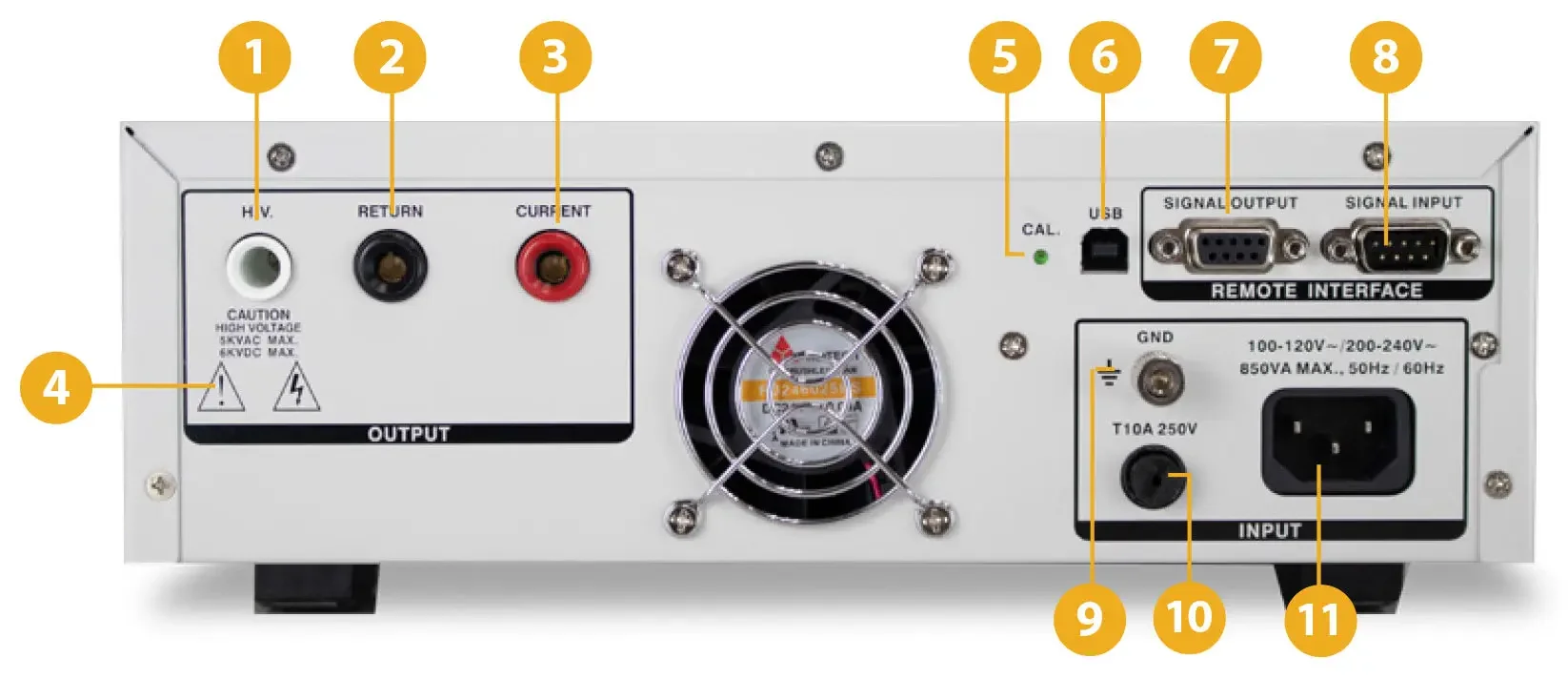 SCI 446 AC/DC Hipot (5kV/6kV) com resistência de isolamento e teste de ligação à terra