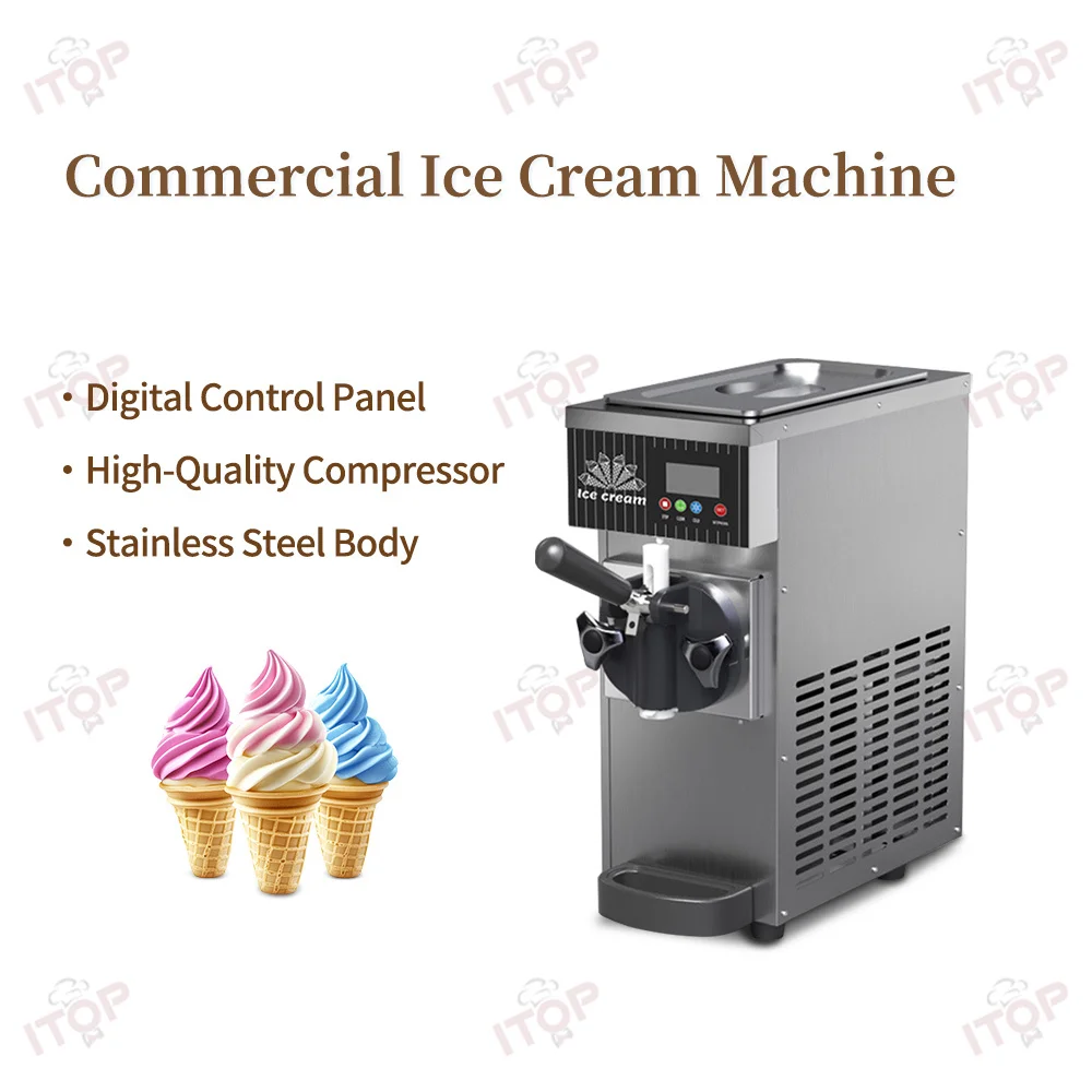 Popular Commercial Hotel Kitchen Ice Cream Machine Desktop Soft Serve Ice Cream Machine Maker Factory Price