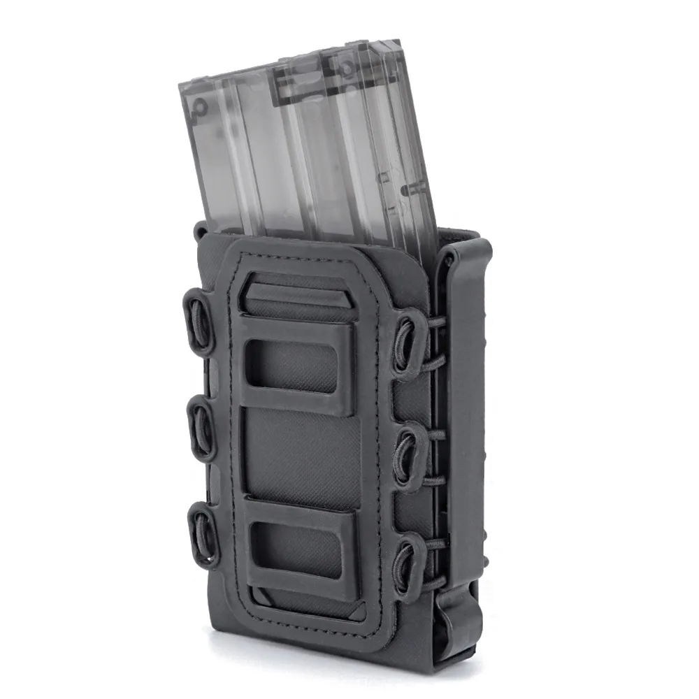 Tactical Magazine Pouch Molle Ar15 M4 5.56 7.62 Quick Release Fast Mag TPR Holster Case Box Hunting Gear for Molle System