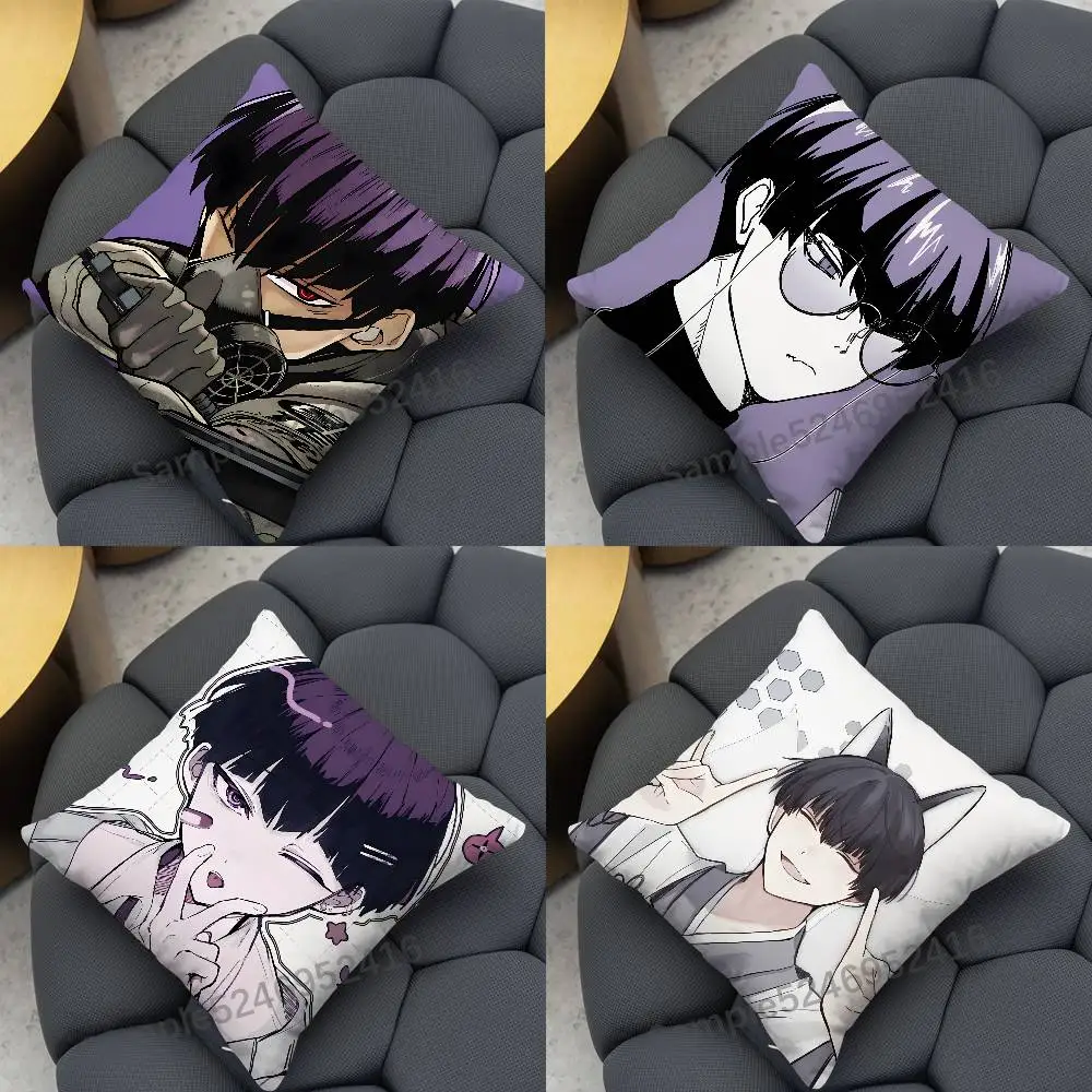 H-Hoshina K-Kaiju No 8 Pillow Case Cover Square for Decorative Cushion Bed Couch Sofa Classic Style Machine Washable