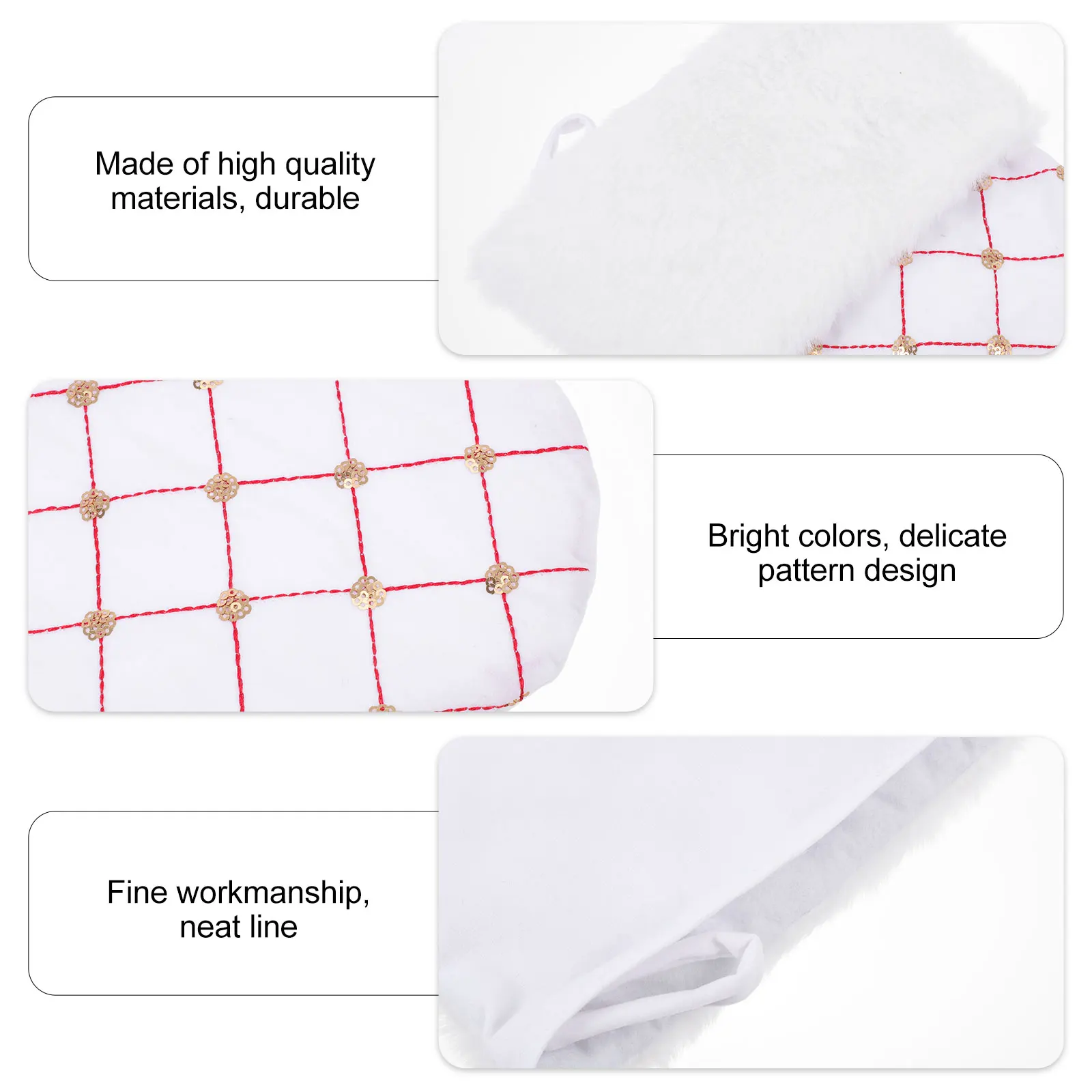 

1Pcs Christmas Sock Candy Bag Bright Color Clear Printing High Quality Material Xmas Gift Stocking Candy Biscuit Storage