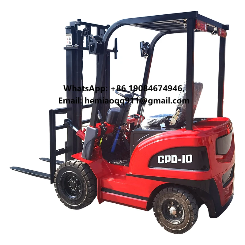 Hot Sale Electric Forklift 1 Ton 3 Ton 2 Ton Small Telescopic Tractor Mini Manual Forks Wheel Crane