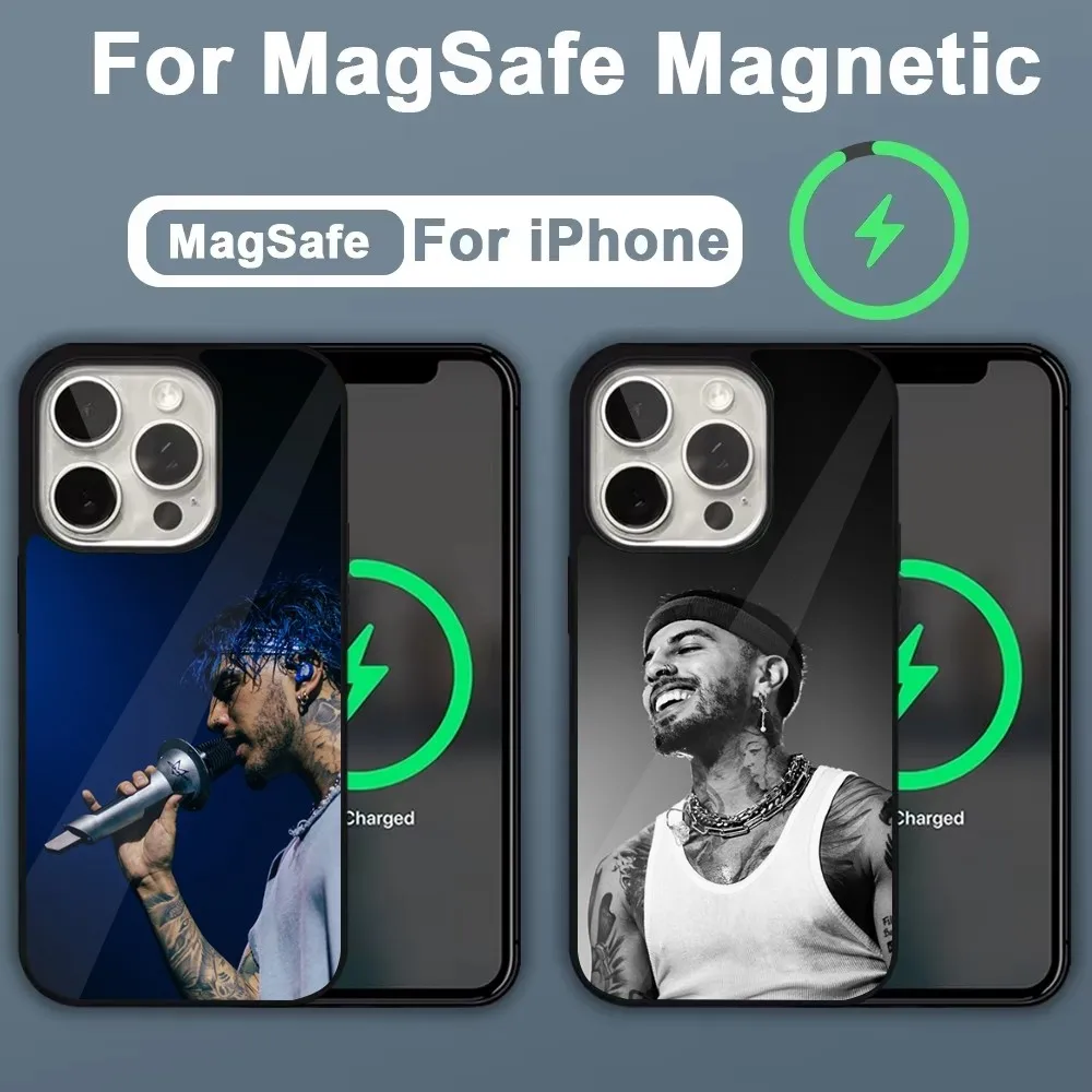 

R-Rauw A-Alejandro Rapper Phone Case For iPhone 16,15,14,13,12,11,Plus,Pro,Max,Mini Magsafe Magnetic Wireless Charging