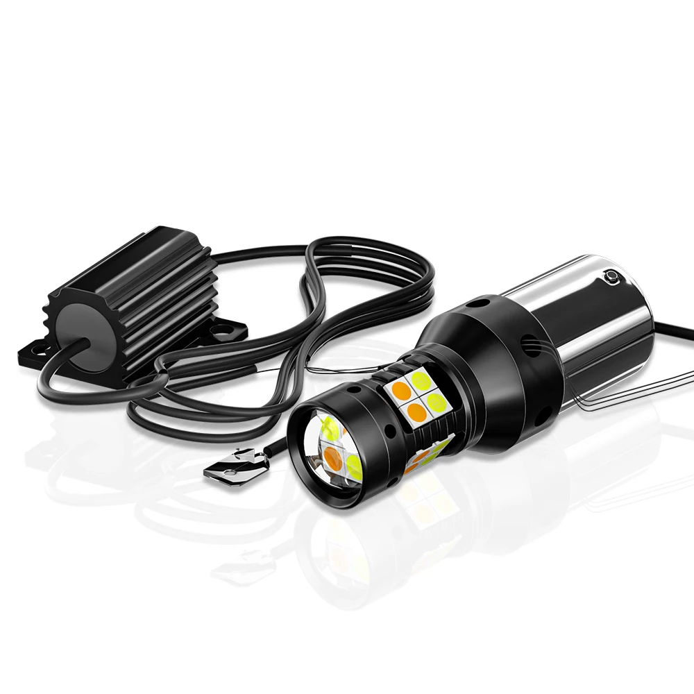 Dual Mode Turn Signal+Daytime Running Light 2pcs LED DRL Lamp For Peugeot 1007 Accessories 2005-2009 2006 2007 2008