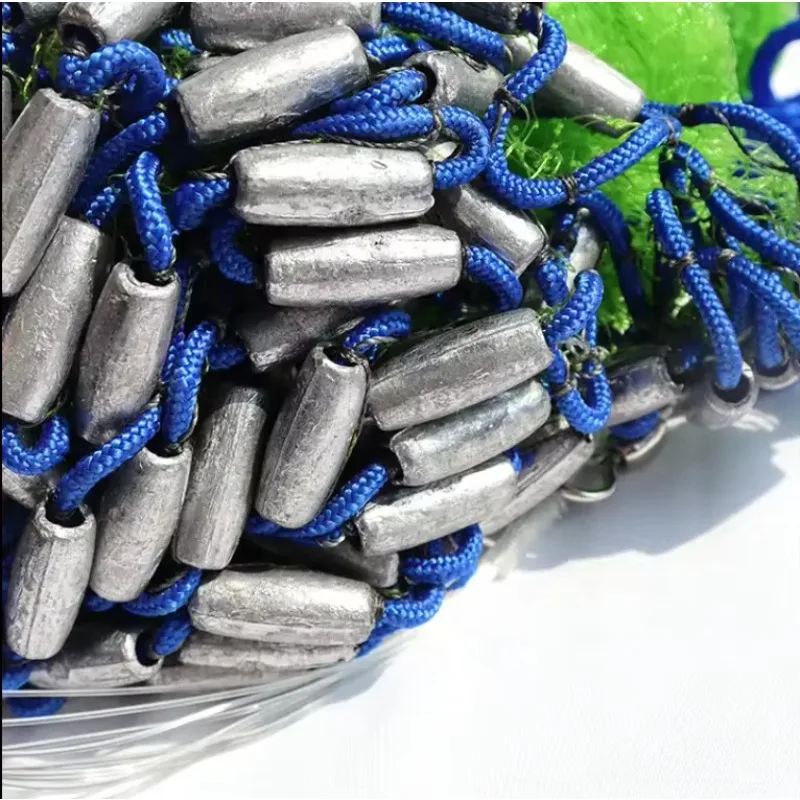 Fishing 5 '3/8 Mesh Monofilament Throwing Hand Cast Mesh Japanese Zinc Setter
