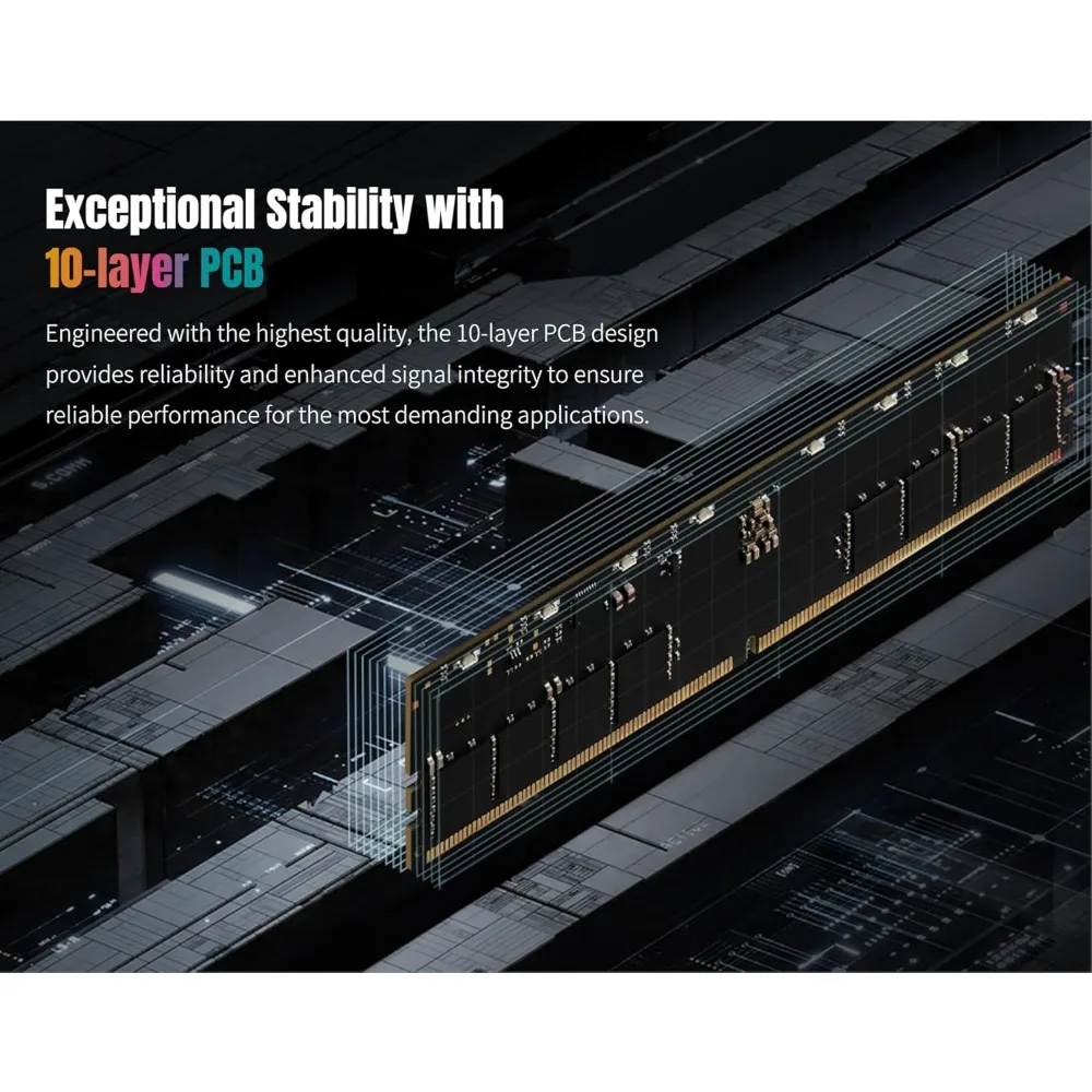 Gaming Desktop RAM Memory 32GB Kit 2x16GB DDR5 6000MHz CL30 XMP 3.0 AMD EXPO Ready