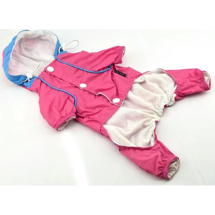 

Hot Sell Wholesale Easy Wear Clothes With Waterproof Coated Polyester Raincoat For Dog