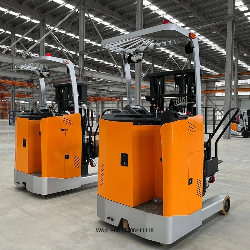 Lead Acid Electric Pallet Truck 1.5ton Seated Type  Lithium Battery Electric Reach Truck with Imported Controller
