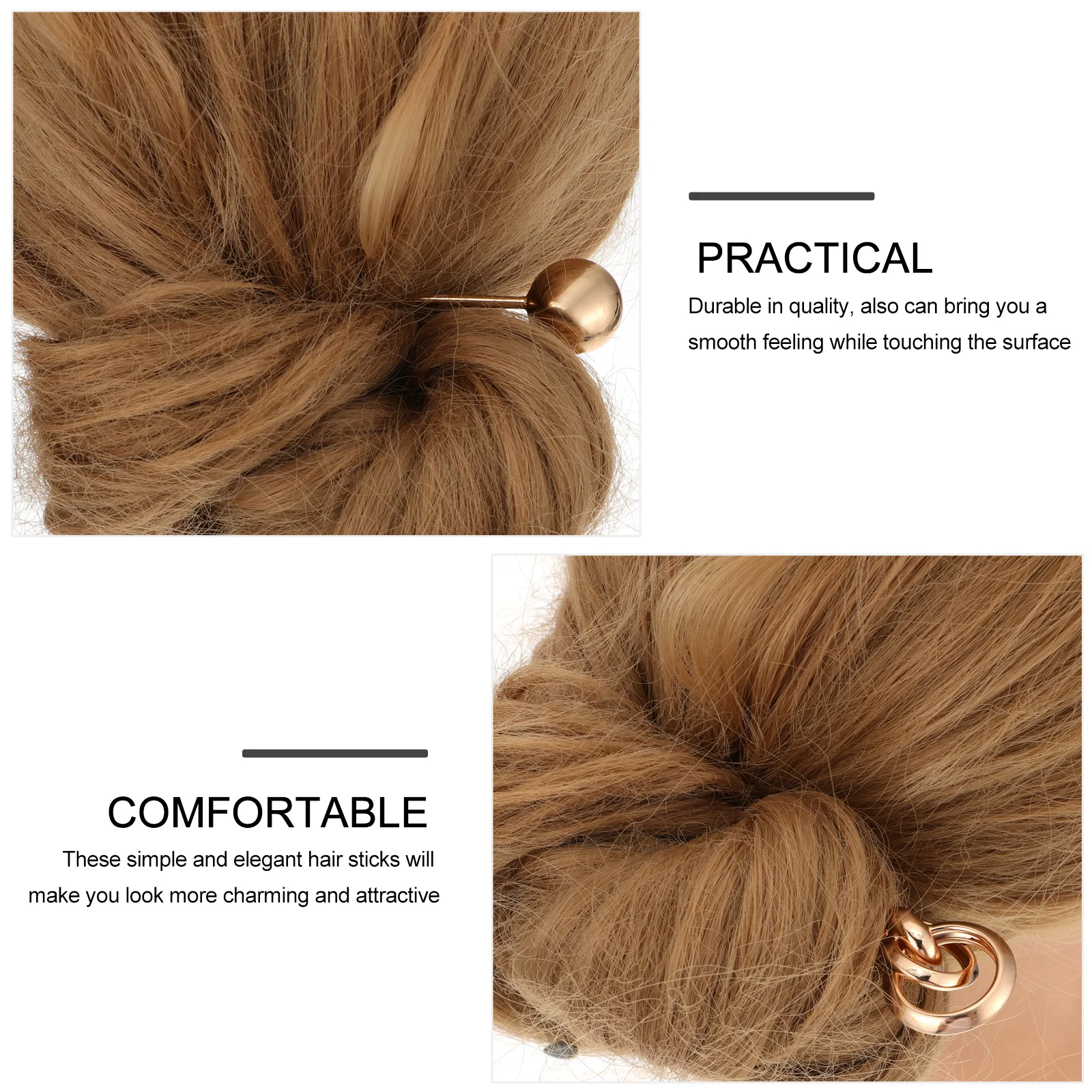 

2Pcs Hair Sticks Retro Aluminium Alloy for Women Girls Teens Secure Bun Daily Wedding Party Night Out Hair Chopstick Hairpin