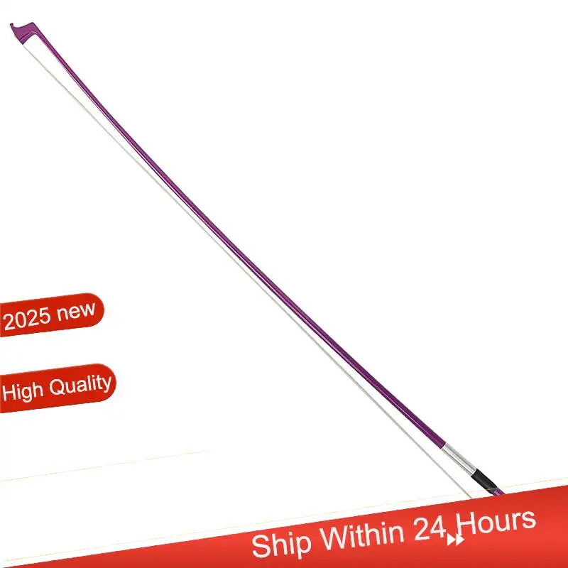 ABJX Nuevo arco de violín, arcos de violín de tamaño completo 4/4 de fibra de carbono para principiantes de jugador profesional