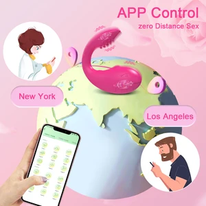 App Bluetooth Kontrol Vibrator Telur untuk Wanita Klitoris Stimulator Wearable G Spot Vibrator Cinta Telur Dewasa Bergetar Mainan Seks 12 vibrat seks penjualan terbaik - №