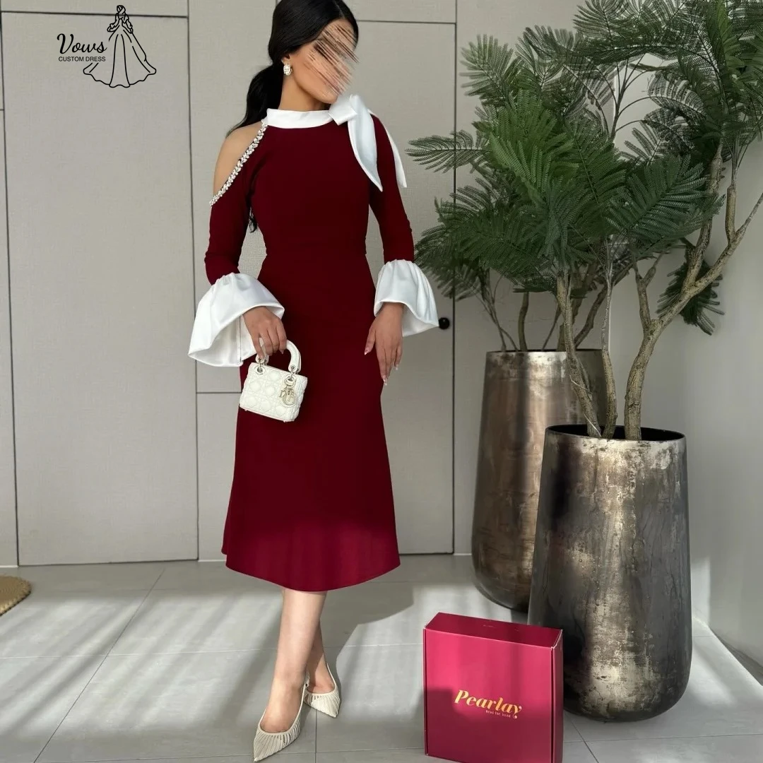 

Vows Line Вечерние платья Женские элегантные роскошные платья для выпускного вечера 2025 Выполненные на заказ бальные платья с круглым воротником и бантом Бальное платье Вечерние платья