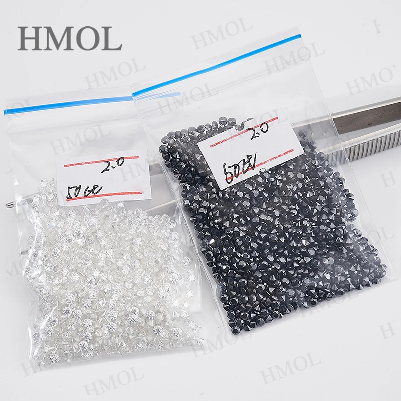 

0.7mm-14mm Full Sizes Moissanite All GRA Certificate Loose Stone D Color Gemstone Lab Grown Black Stones Fine Beads Top Quality