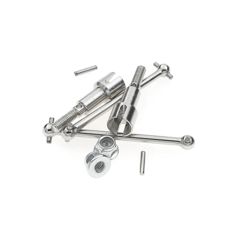 AS96-2Set eje de transmisión delantero y trasero de Metal CVD para HBX 16889 16889A 16890 16890A SG1601 SG1602 1/16 piezas de mejora de coche RC