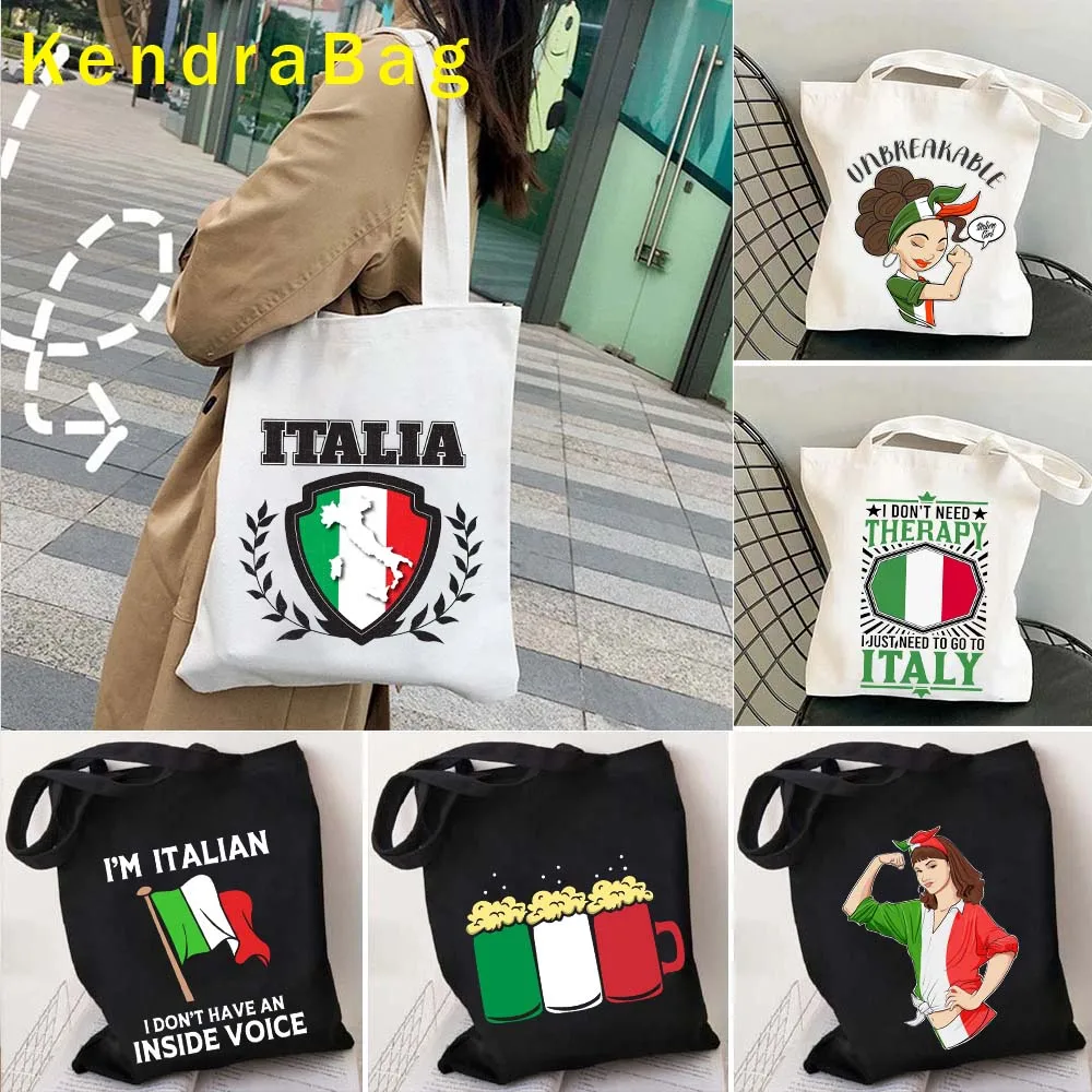 See Como Florenz Italien Reise Vintage Italien Herz Flagge Italien Karte Bocce Cinque Terre Italien Mädchen Pisa Turm Einkaufstasche Handtaschen