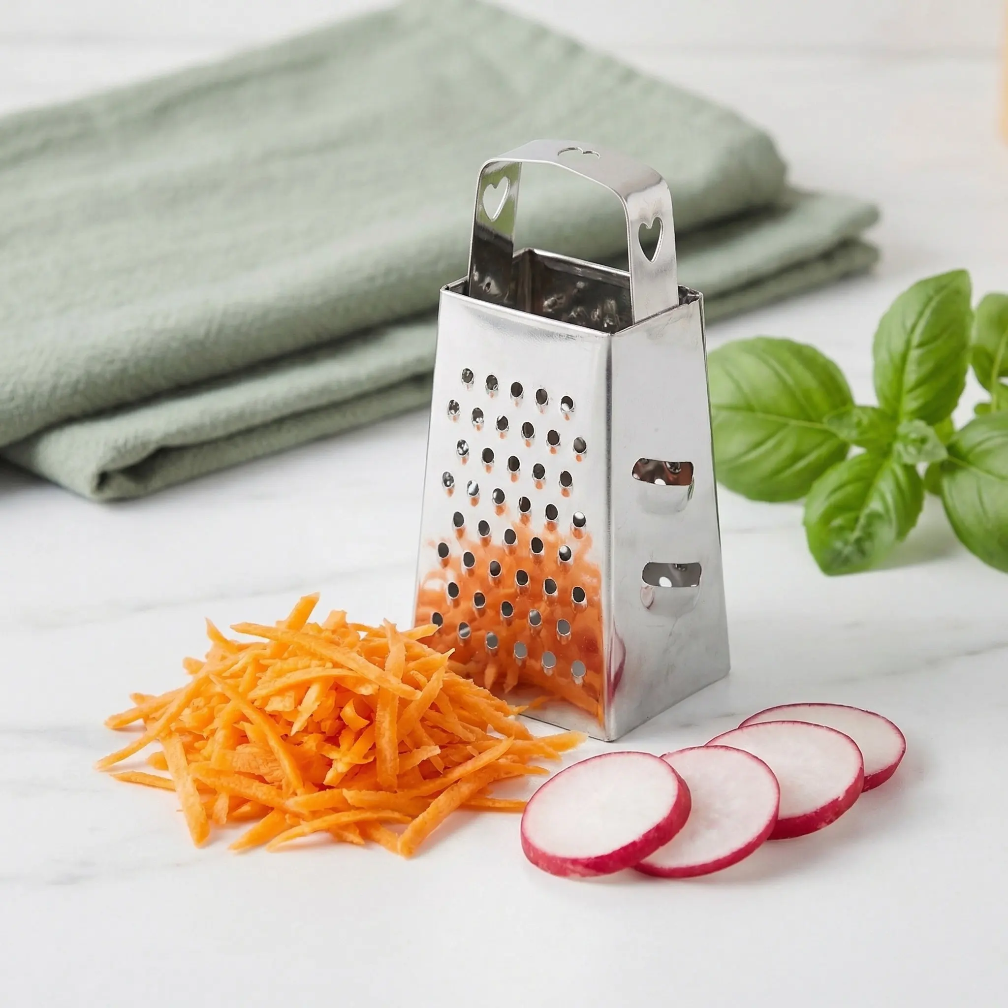 4Pcs Mini Cheese Grater Box Stainless Steel Handheld Vegetable Garlic Ginger Potato Shredder Kitchen Shredder Vegetable Grater