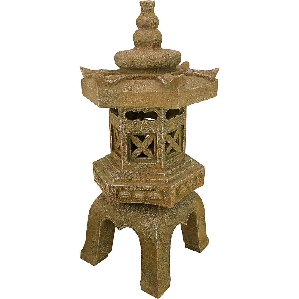 2024 New Sacred Pagoda Lantern Asian Decor Garden Statue, Large, Gothic Stone