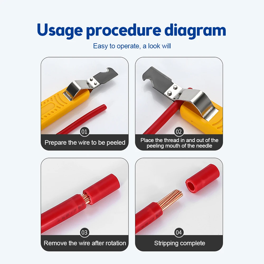 Pelacables Manual de Pvc, cuchillo pelacables, removedor de capas de aislamiento, pelador de Ly25-1-2-3-4-5-6