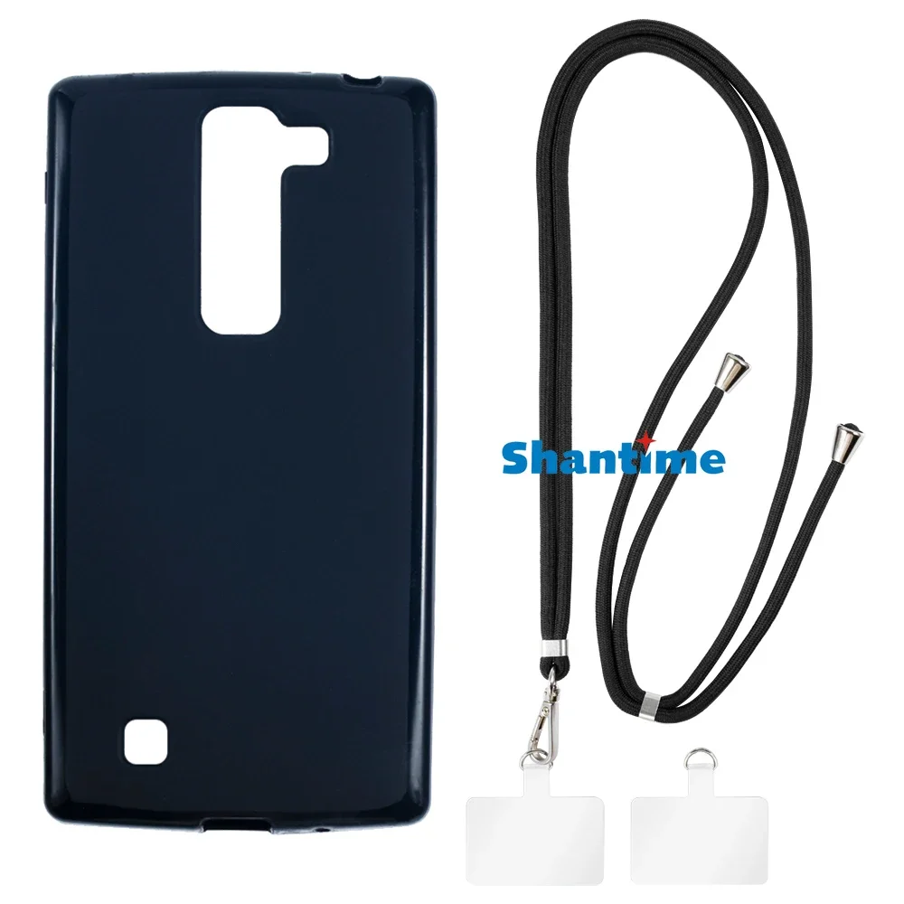 Suitable for LG Magna Case + Ajustable Neck/Crossbody Lanyards and Spacers, Silicone TPU Cover