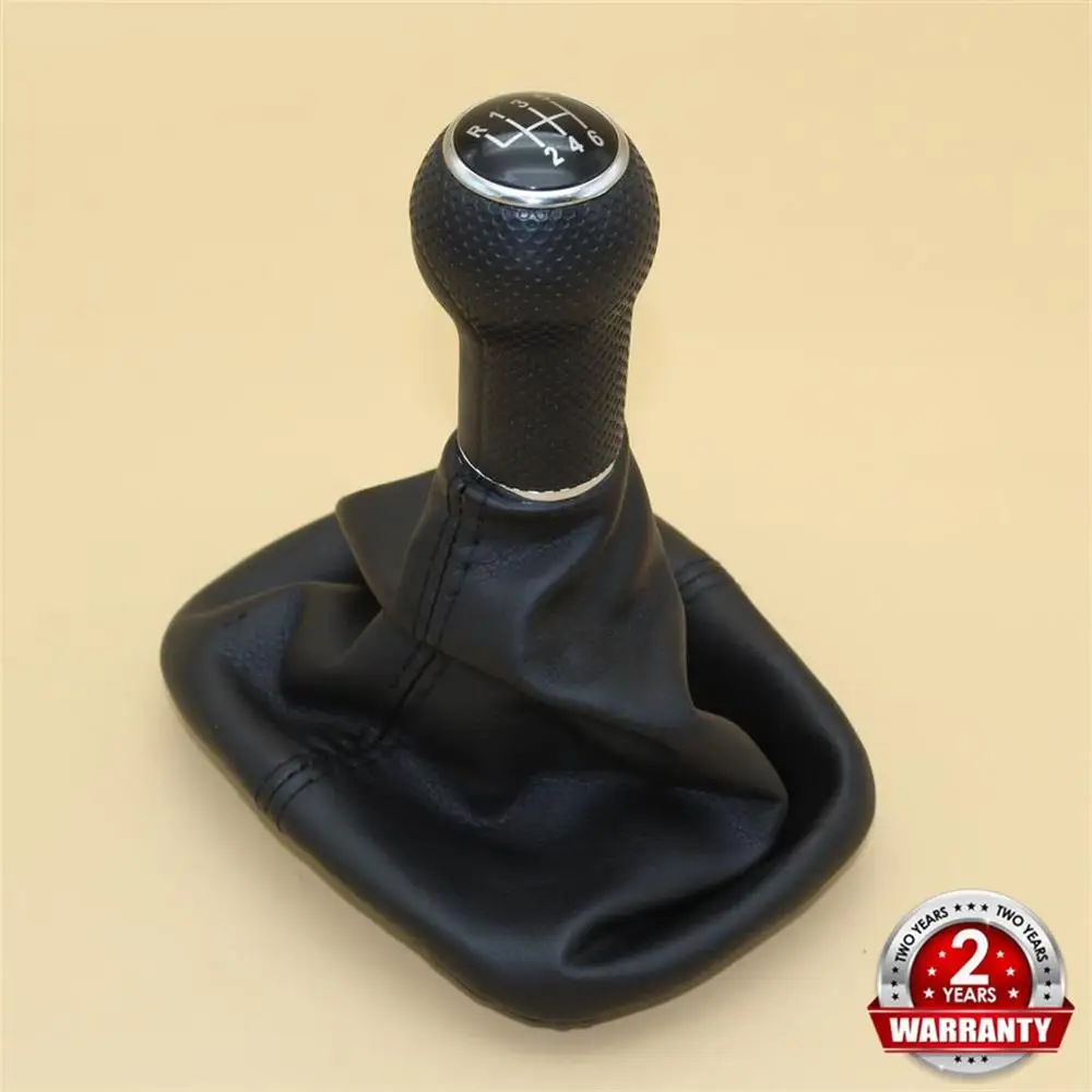 For Seat Leon 2000 2001 Toledo 1999 2000 2001 Car-Styling 6 Speed 23 mm Insert Hole Gear Stick Shift Knob With Leather Boot