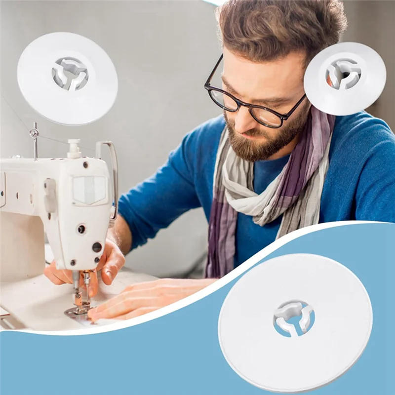 【Must-Haves】15 Pcs Spool Cap Sewing Machine Spool Pin Cap Small Medium Large Replacement Spool Cap White Sewing Replacement Acce