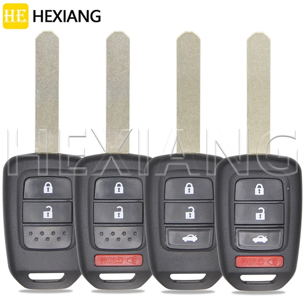 HE 2/3/4 Button Replacement Car Remote Key Shell Case For Honda Accord CR-V Fit XRV Vezel City Jazz HRV FRV