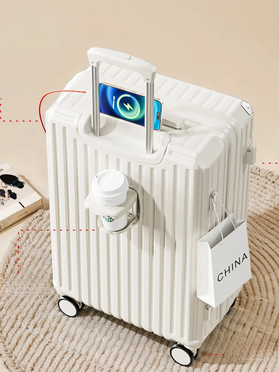 new-2026-large-capacity-children's-travel-suitcase-female-20-inch-boarding-24-inch-pull-rod-luggage-casual-travel-style-pc-ma