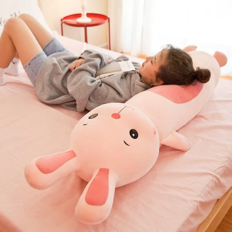 2025 New Pillows for Bedroom Soft and Comfortable Soft Long Sleeping Pillow Delicate and Smooth Cute Animal Cylindrical Pillow