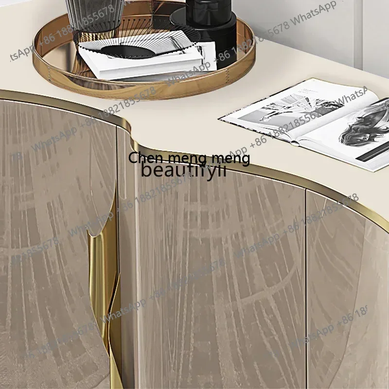 xxqzqSideboard Cabinet Modern Simple Shoe Cabinet Paint Locker Tea Cabinet Small Apartment Entrance Cabinetzqz