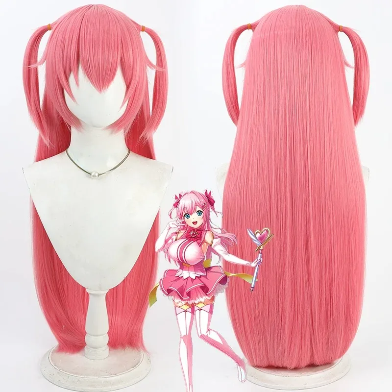 Cospaly Pretty Cure Cosplay-Perücke, Kunsthaar, Karneval, Convention, Verkleidung, Damen-Kostüm, Party-Perücke, inklusive Perückenkappe
