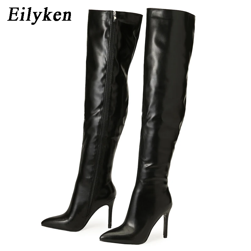 Eilyken Elegant Vintage Boots For Women 2024 New High Over The Knee Boots Pointed Toe Trendy Lady Modern Shoes