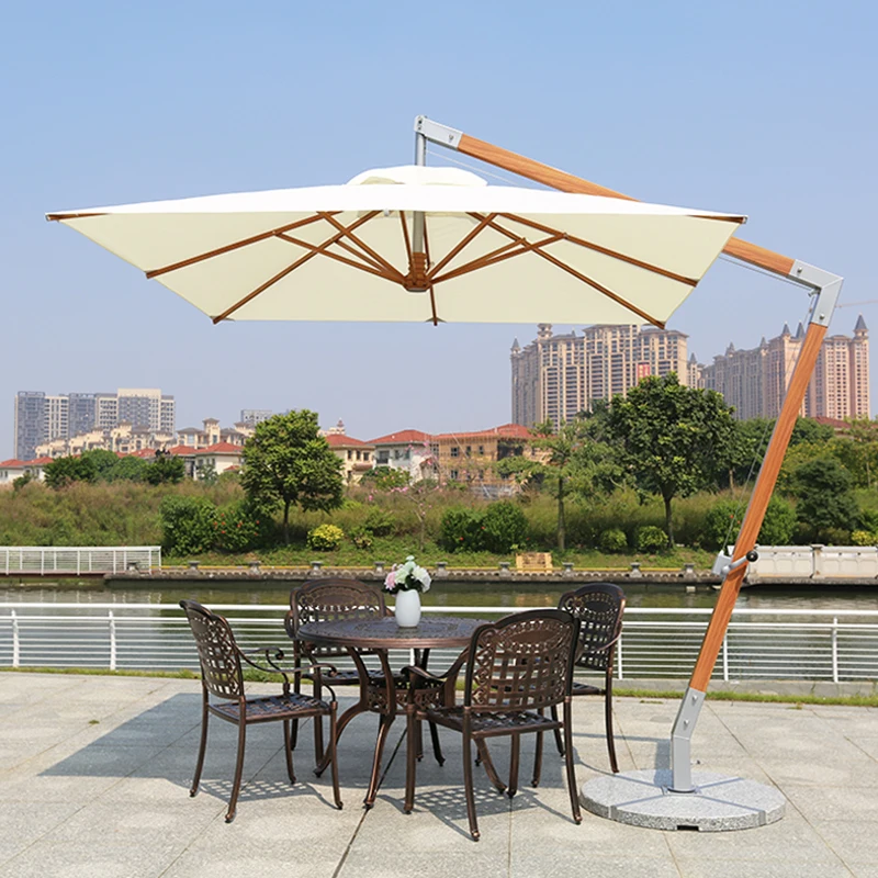 

Outdoor parasol Garden umbrella Imitation wood all aluminum parasol