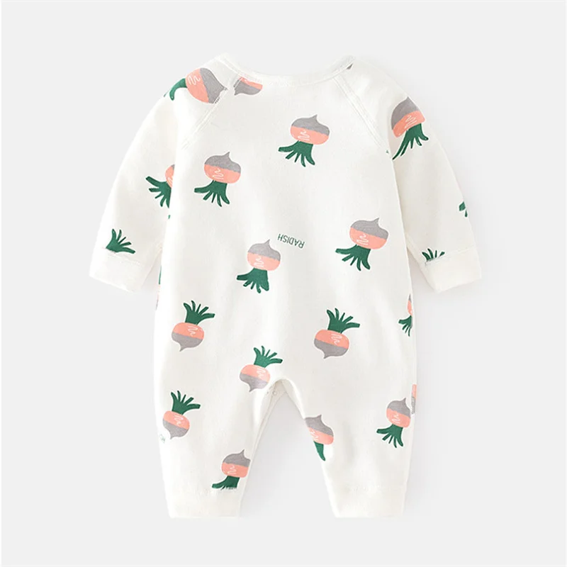 0-6M Newborn Baby Girl Boy Romper Cotton Print Infant Jumpsuit Casual Newborn Clothes For Girls Boys Spring Autumn Clothing New