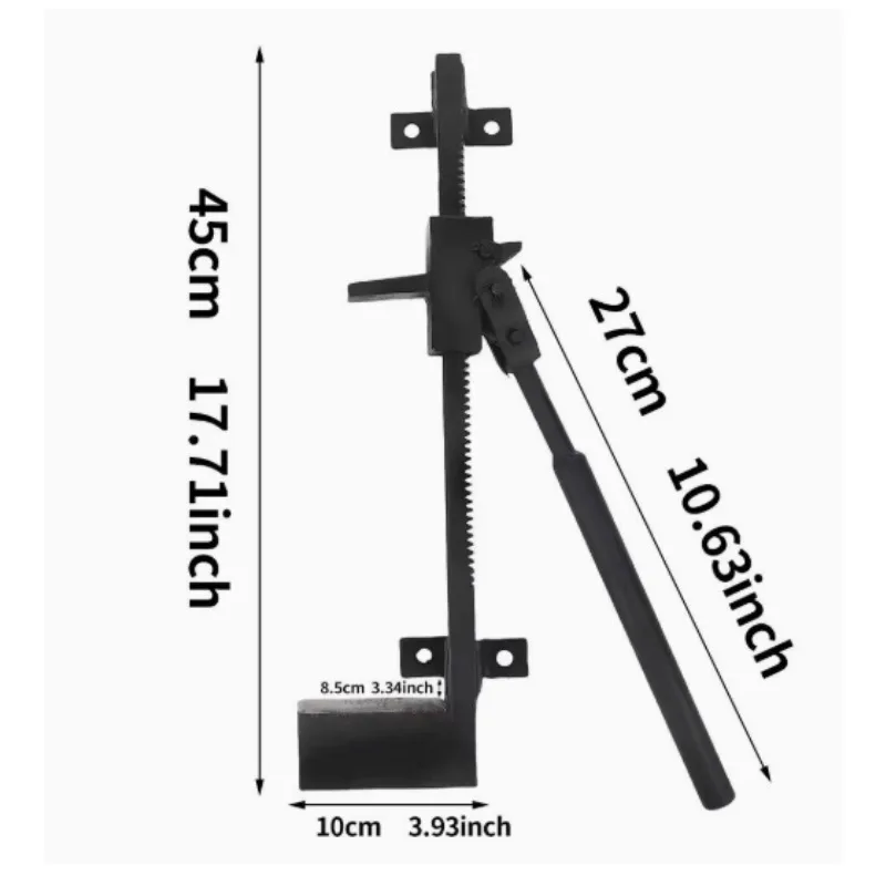 New Wall Mounted Manual Kindling Splitter, Fireplace Firewood Log Splitting Tool for Household Commercial Outdoor Camping Use