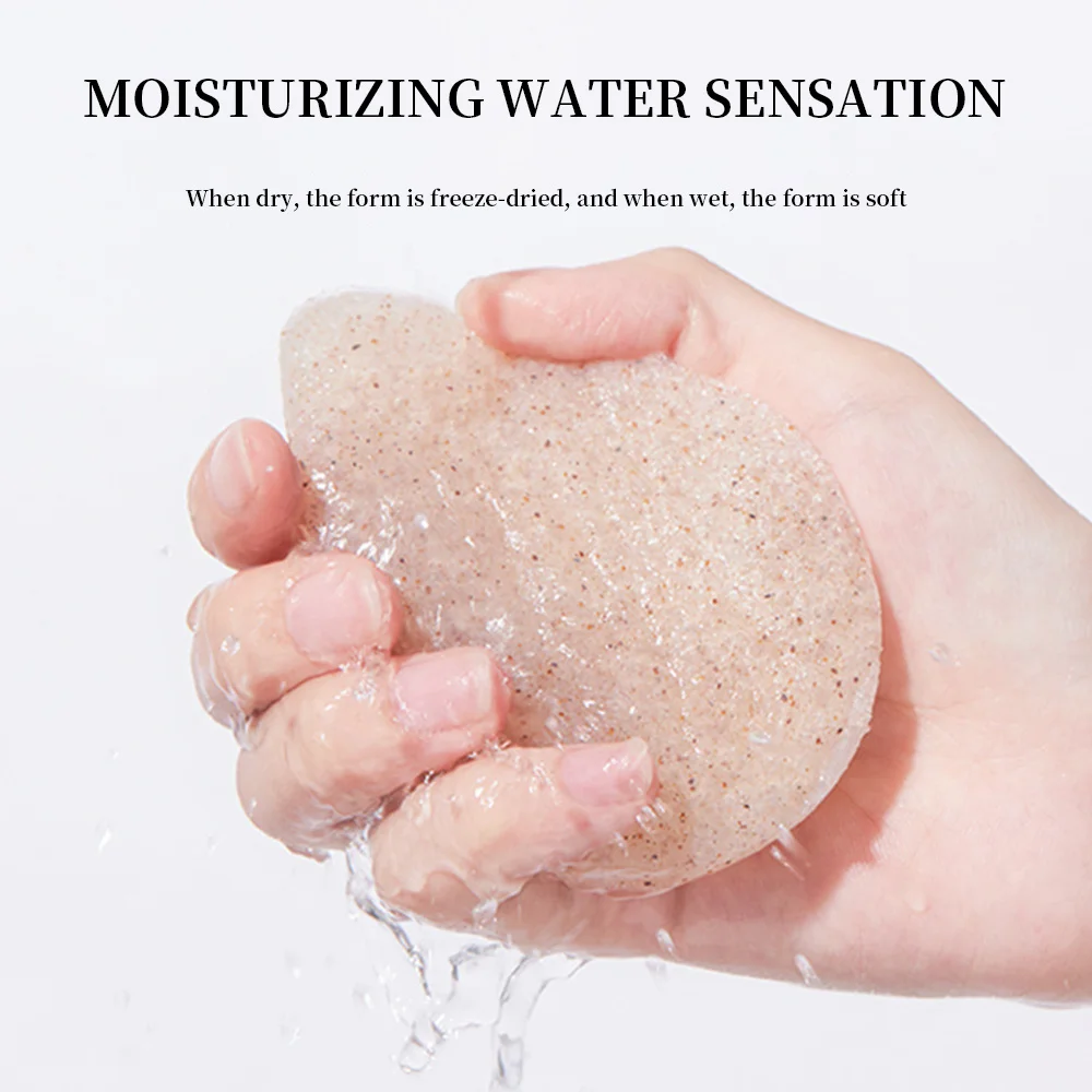 إزالة المكياج قطرة الماء بذور الجوز حمام الإسفنج الجمال النساء الوجه منصات التنظيف العميق قابلة لإعادة الاستخدام لينة غسل الوجه نفخة مستحضرات التجميل