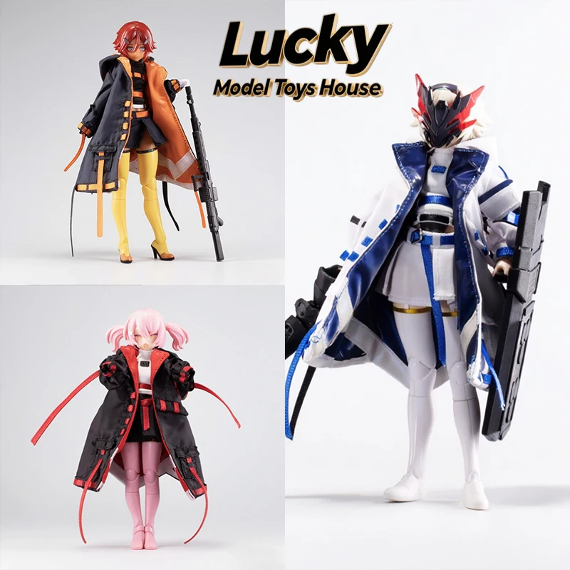 A011 Estilo 3er Aniversario 1/12 Conjunto de Ropa para Chica de Mobile Suit, Equipo Vanguard, Botas Tácticas, Accesorios, Mini Escudo, Ballesta, Juguetes