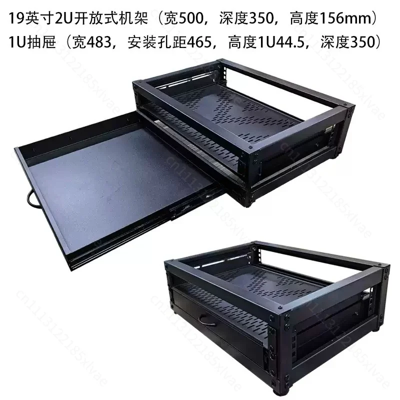 19-inch Rack Sliding Shelf Telescopic Tray Server Room Keyboard Storage Rack 1U Drawer Mouse Extendable Divider view 5