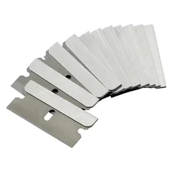 50pcs 100pcs Razor Blade Scraper Metal Glass Glue Cleaner Remover Knife Replacement Carbon Steel Blade Car Tinting Tool
