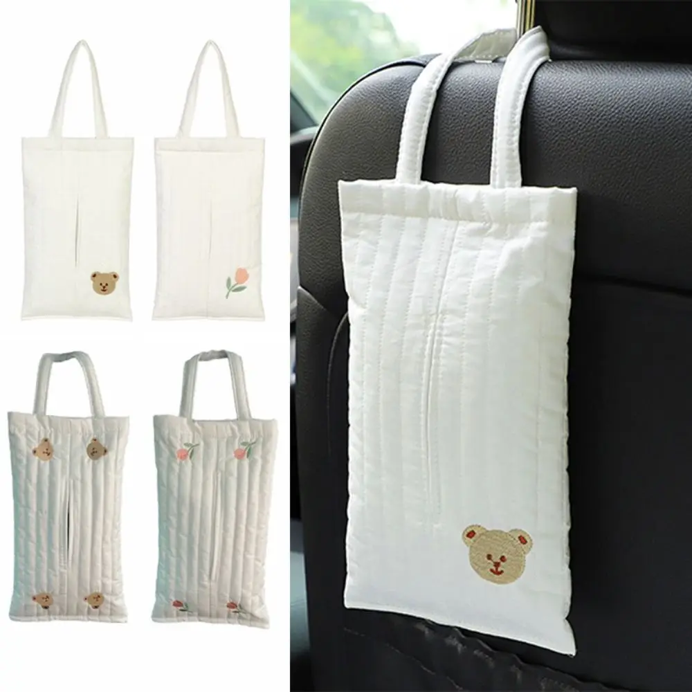 

Creative Hanging Car Tissue Box Universal Household Paper Storage Case Kawaii Soft Hanging Napkin Holder for Car Back Seat