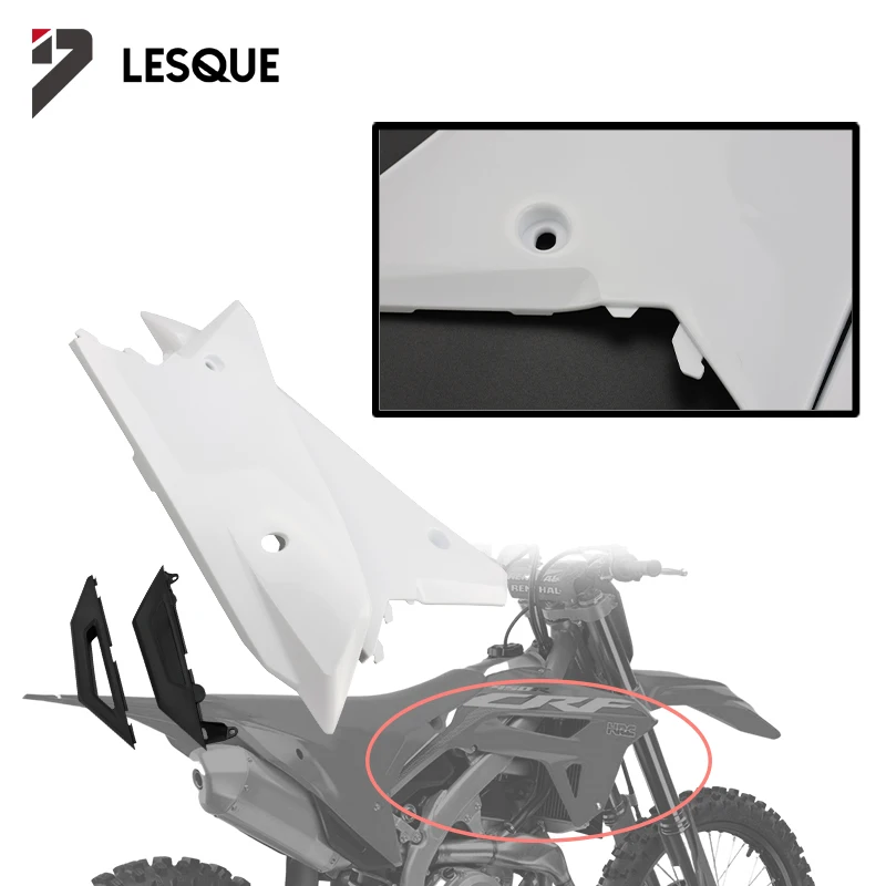 

LESQUE Pit Dirt Bike Rear Tail Fairing Side Panels Passenger Seat Cowl For CRF 450 2022 Enduro CRF450 Off Road Motorcycle Parts