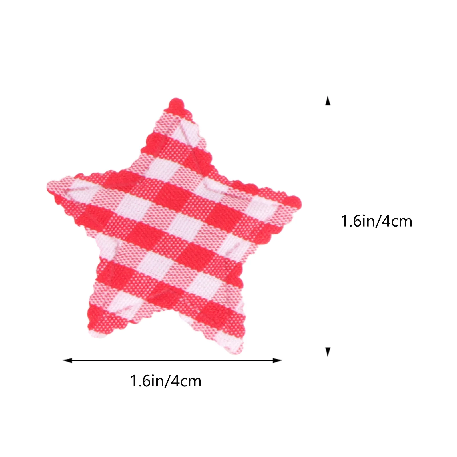 

50Pcs Embossed Star Decoration Lattice Cloth Ornament for Christmas Party Festival Home Wall Window Fireplace DIY Accessory