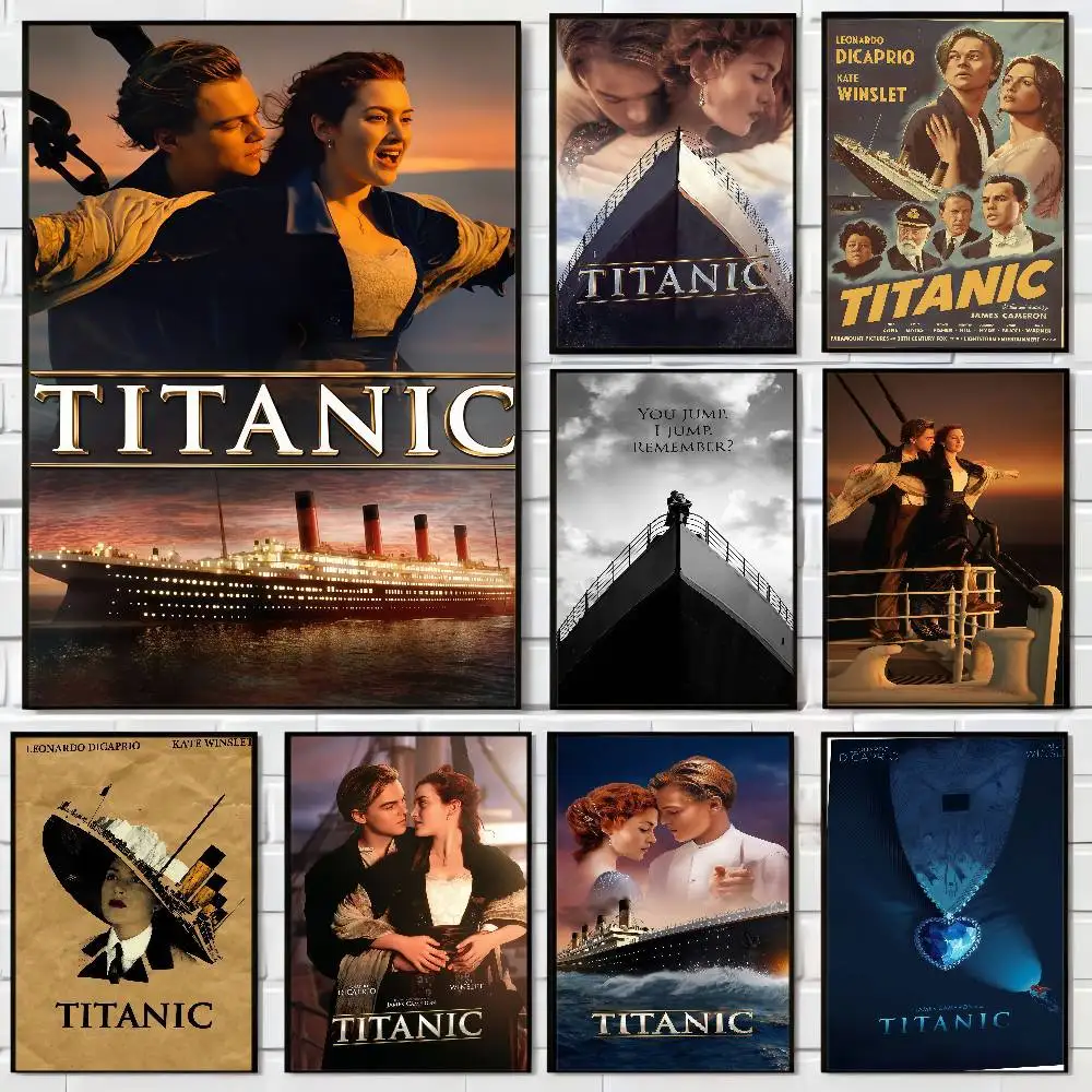 Ретро-скандинавский-классический-фильм-Титаник-белая-бумага-плакат-водостойкая-бумажная-наклейка-кофейня-бар-плакаты-настенные-наклейки