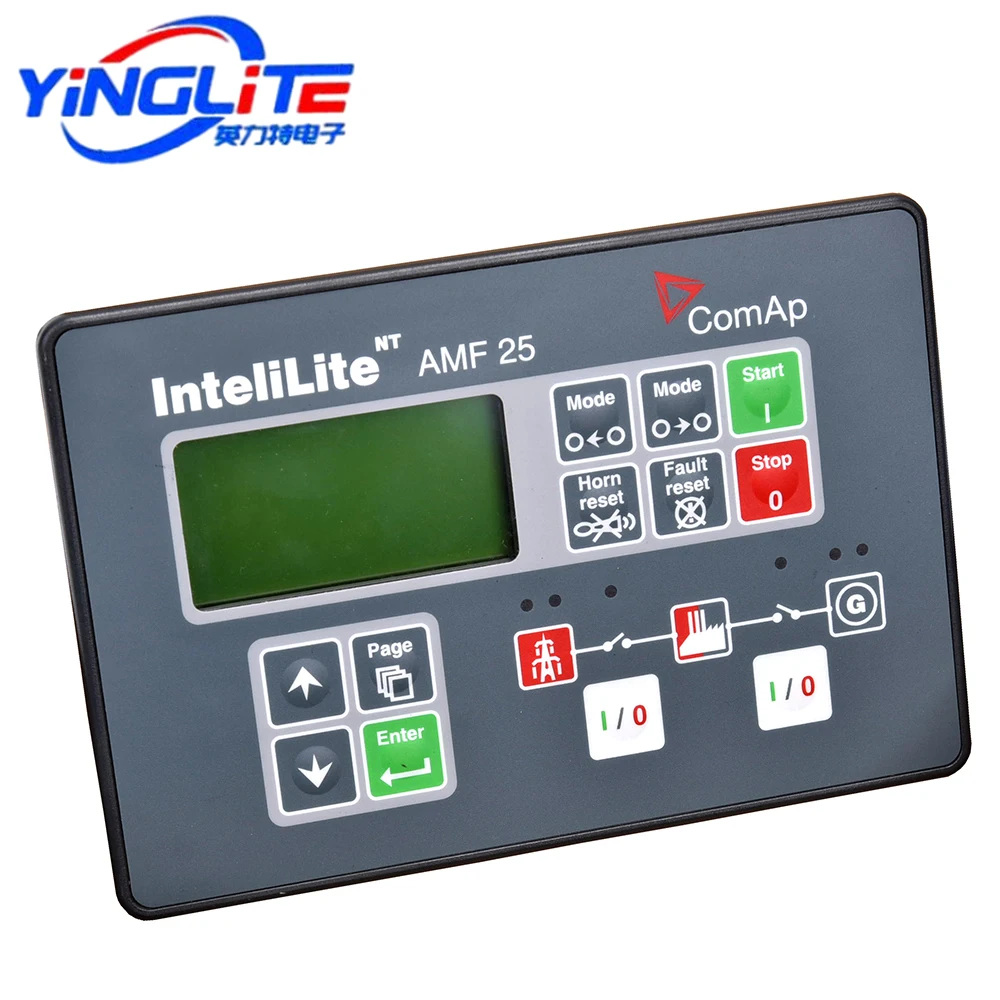 AMF25 AMF20 MRS10 Diesel Genset Controller Auto Start Generator Control Module Compatible with Original AMF-25 AMF-20