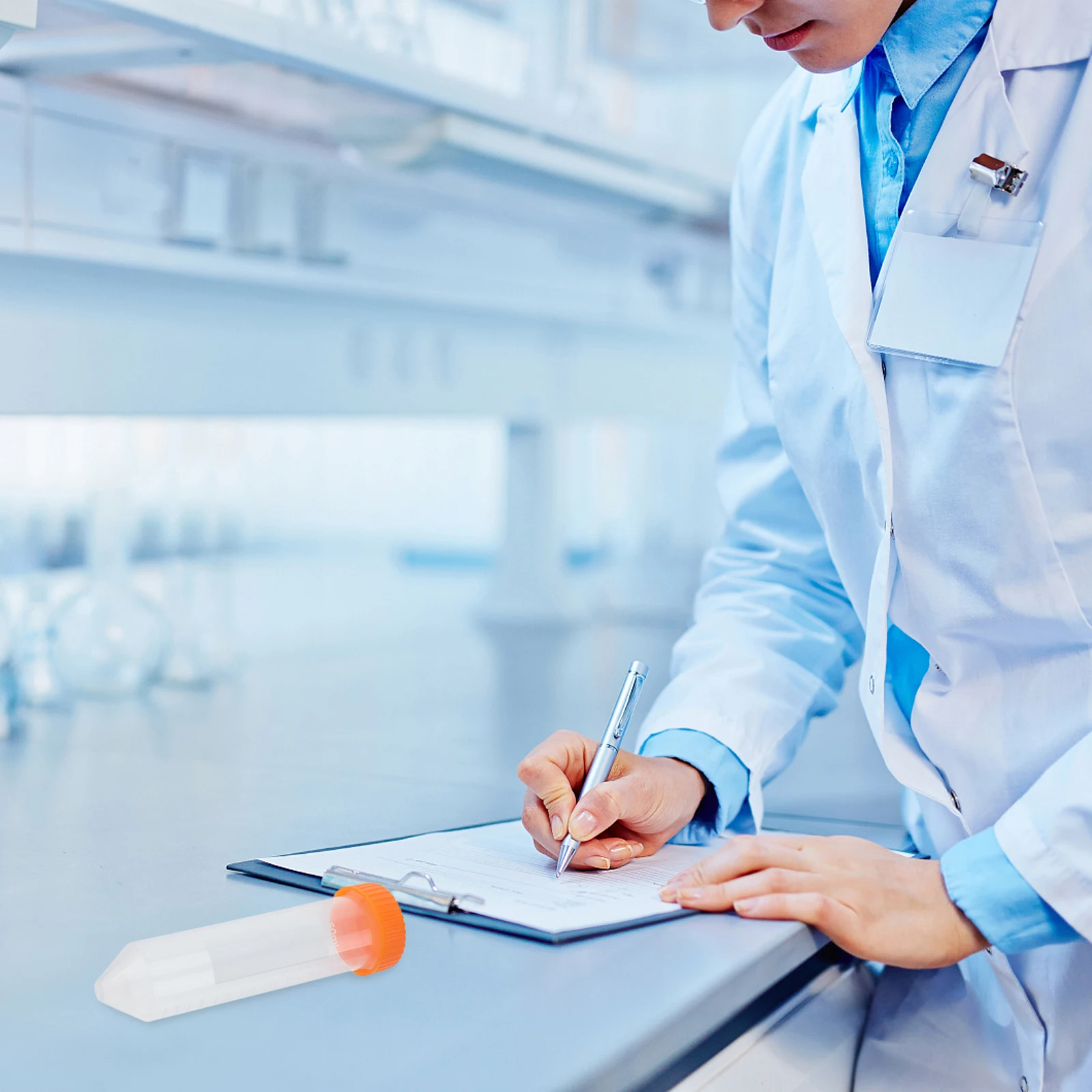 

50Pcs Conical Bottom Centrifuge Tubes 50Ml High Transparency Plastic Laboratory Test Vials for Science Experiment with Clear