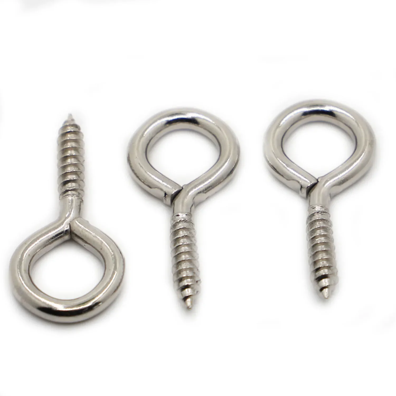 Nickel Eye Screw Bolt Hook Eye DIY Rope Accessories Wood Screws Jewellery Accessories 0# 1# 2# 3# 4# 5# 6# 8# 10# 12# 14#