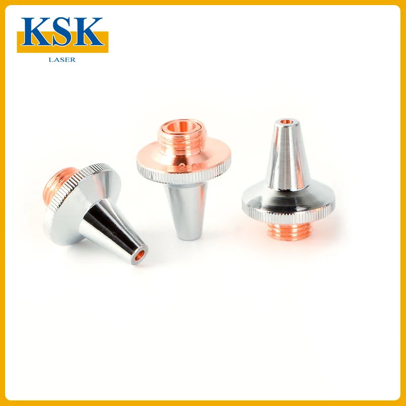 KSK Laser Nozzle D15 H19 M8 Laser Three-dimensional Pipe Cutting Machine Nozzle Head Cutting Nozzle 3D Copper Nozzle
